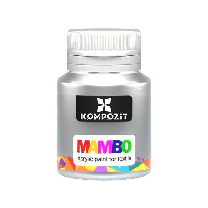 Kompozit MAMBO metallic textielverf 20 ml – zilver, goud – afbeelding 7