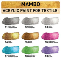 Kompozit MAMBO metallic textielverf 50 ml – 9 kleuren – afbeelding 2