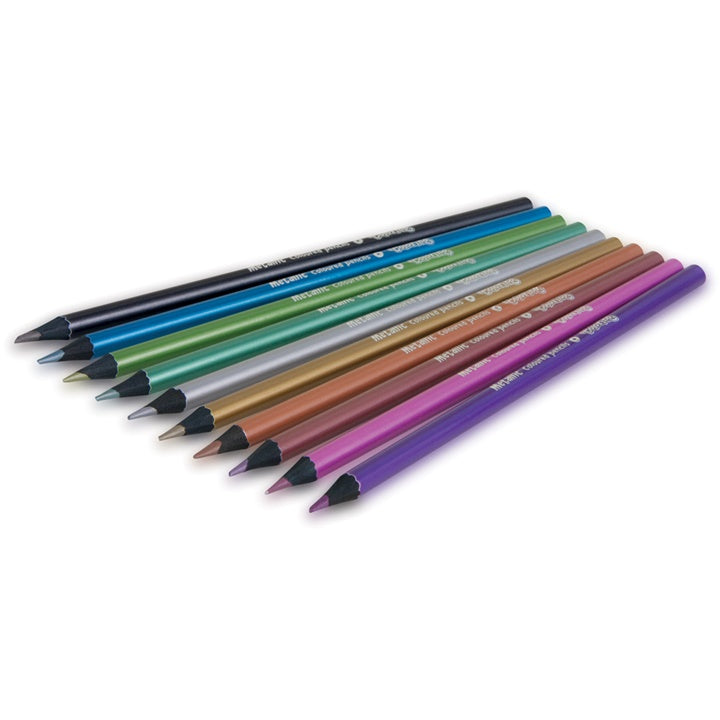 Colorino metallic kleurpotloden, set van 10 kleuren – afbeelding 2