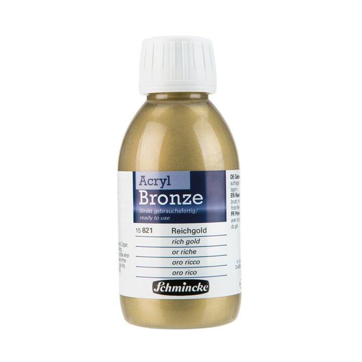 Schmincke Acryl-Bronze metallic acrylverf 150 ml – afbeelding 3