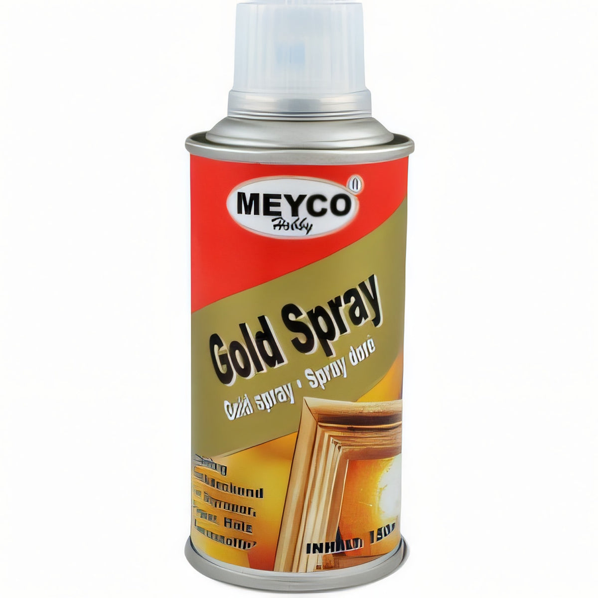 Meyco metallic spuitbus 150 ml, goud
