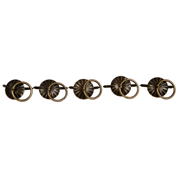 Pentart mini ringgrepen van metaal Ø 1,5 cm, 5 stuks