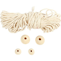 Creativ Company macramé knutselset sneeuwvlokken, mini – afbeelding 4