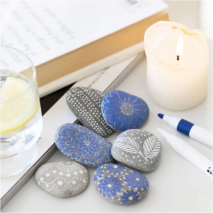 Creativ Company mini set stenen versieren – blauw – afbeelding 5