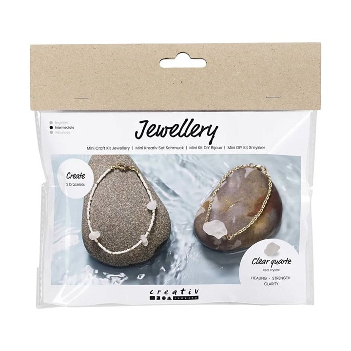 Creativ Company mini sieradenset bergkristal armbanden, 2 stuks
