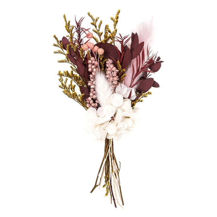 Droogbloemenboeketje Burgundy Queen, 20 cm – DP Craft