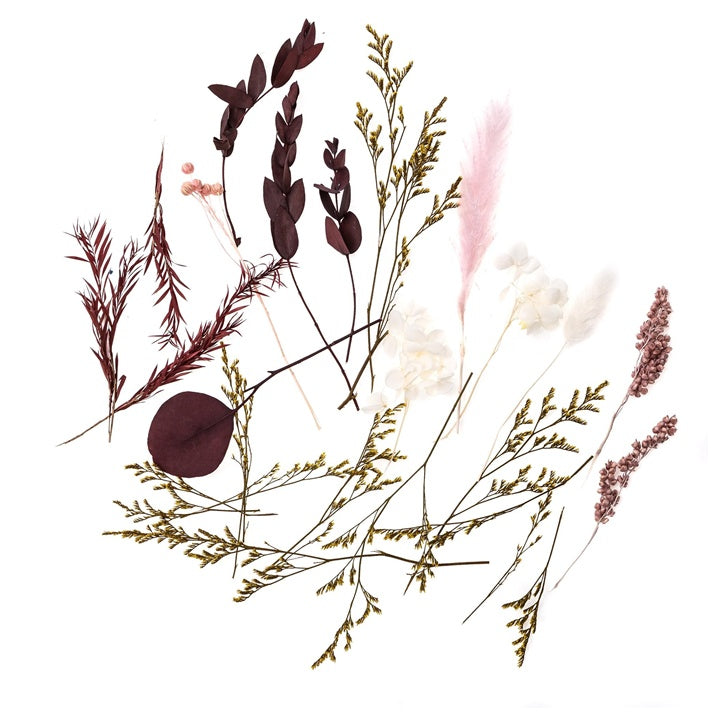 Droogbloemenboeketje Burgundy Queen, 20 cm – DP Craft – afbeelding 2