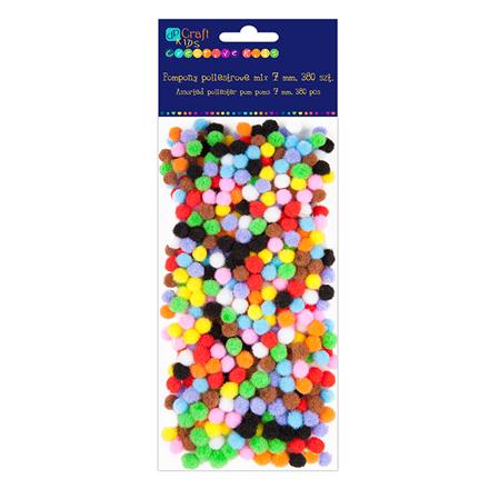 DP Craft pompons mix 7 mm, 380 stuks