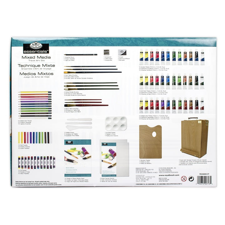 Royal & Langnickel mixed-media teken- en schilderset, 104-delig – afbeelding 3