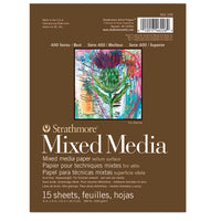 Mixed-mediablok Strathmore 400, 300 g/m², 15 × 20 cm, 15 vel