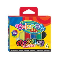Colorino plasticine, 6 rolletjes