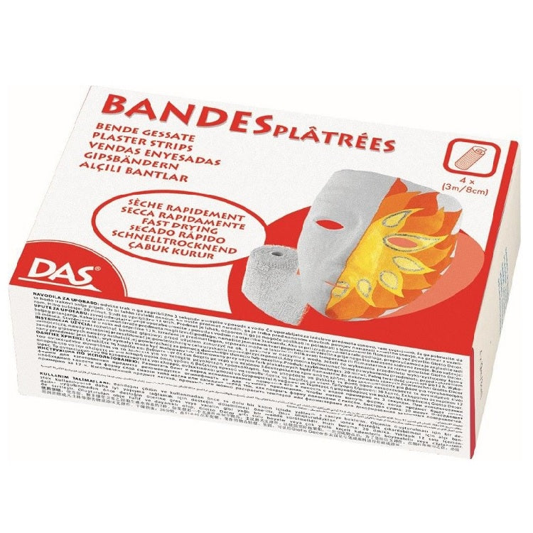 DAS Plaster Strips gipsverband, 4 × 3 m, 8 cm breed