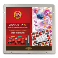 Koh-i-Noor Mondeluz aquarelverf 24 napjes in metalen etui