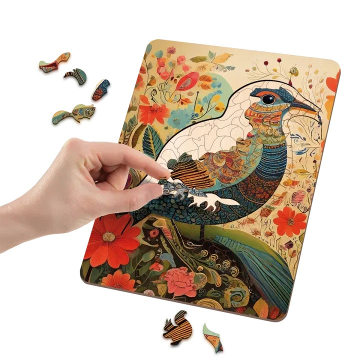 Puzzle en bois MOXY Oiseau – 130 pièces – image 2