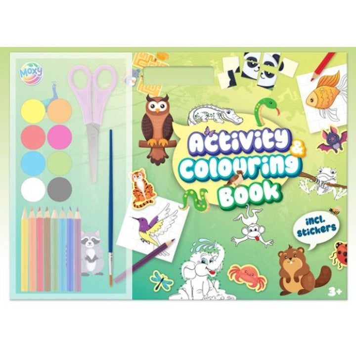 Moxy kleurset met activiteitenboek, verf, potloden en stickers