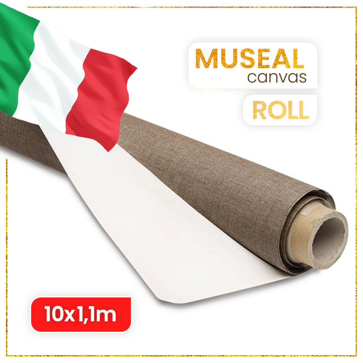 MUSEAL Linen Canvas on a 10-Meter Roll, Various Widths — image 1