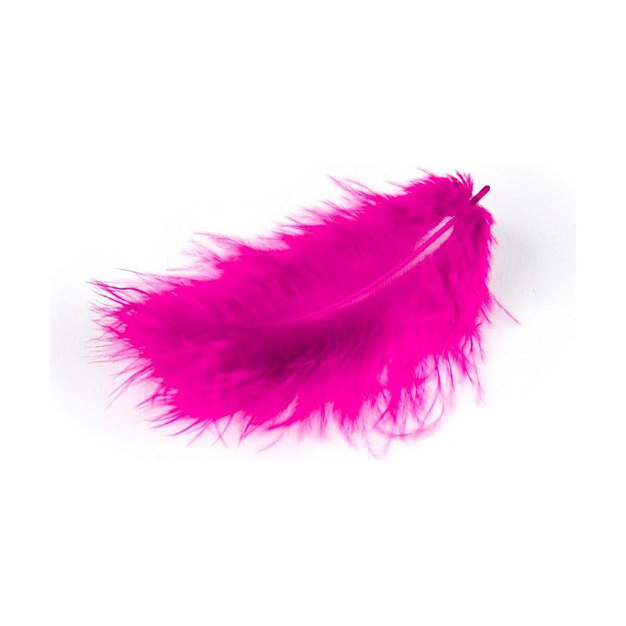 MARABU Feathers, 10/12 cm, 17 pcs – magenta