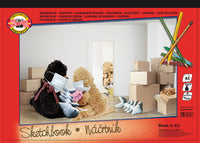 Schetsblok Koh-i-Noor A4 en A3, 40 vellen, 90 g/m²