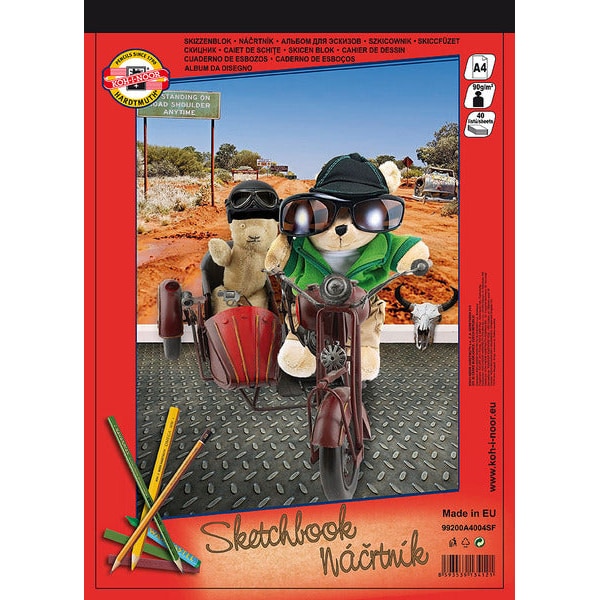 Schetsblok Koh-i-Noor A4 en A3, 40 vellen, 90 g/m² – afbeelding 2