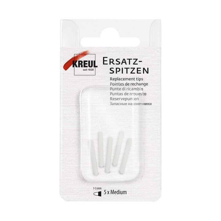Kreul reservepunten medium 1–3 mm, 5 stuks