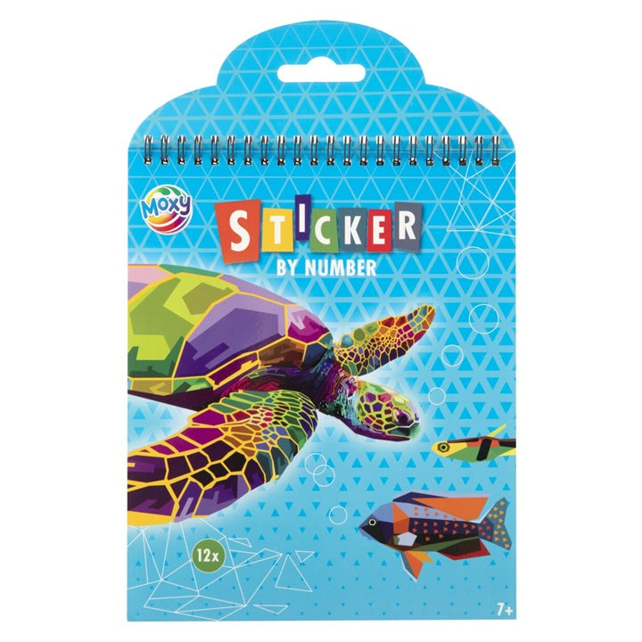 Nassau Sticker by Number knutselset, 12 motieven 24 × 20 cm – afbeelding 3