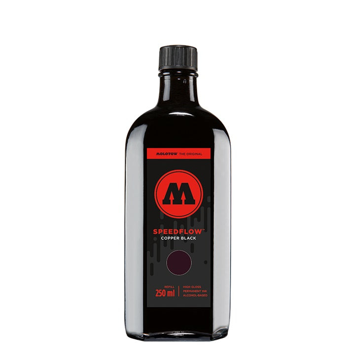 Molotow Cocktail Speedflow navulinkt shiny black 250 ml