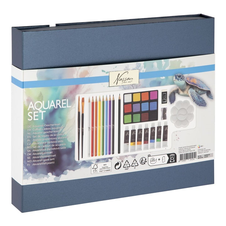 Nassau 34-Piece Watercolor Set