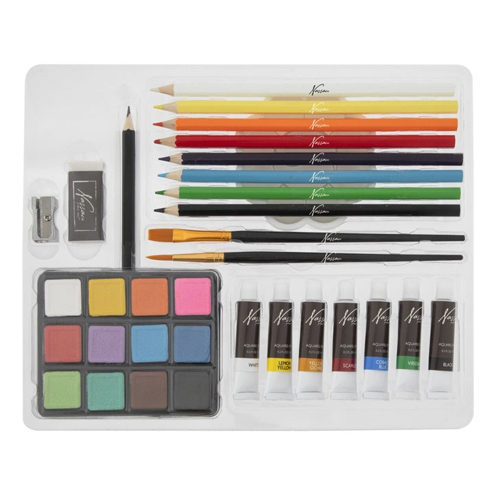 Nassau 34-Piece Watercolor Set