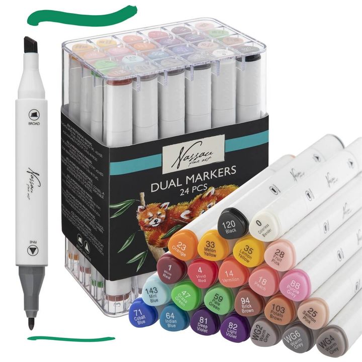 Nassau Fine Art Double-Sided Marker Set of 24 — image 4