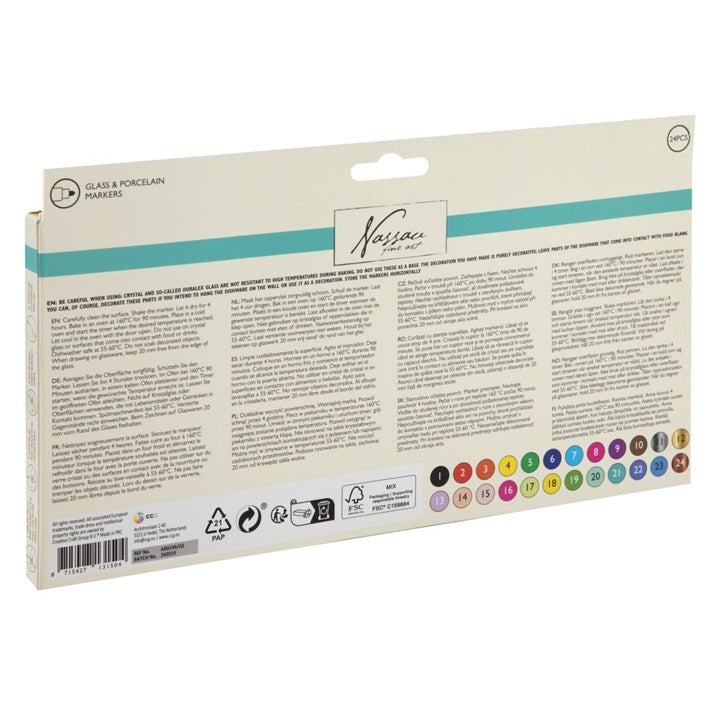Nassau Glass and Porcelain Markers, 24 pcs, image 3