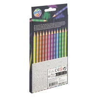 Nassau neon kleurpotloden, 12 stuks – afbeelding 2