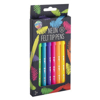 Nassau neon viltstiften met fijne punt, set van 8 stuks