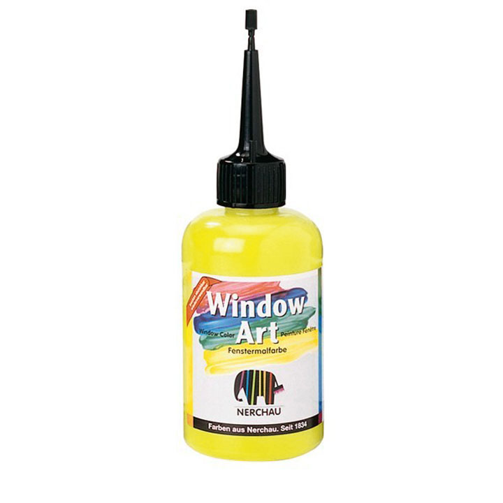 Nerchau Window Art Glass Paints 80 ml – lemon yellow