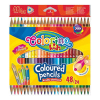 Colorino dubbelzijdige kleurpotloden, 24 stuks (48 kleuren)