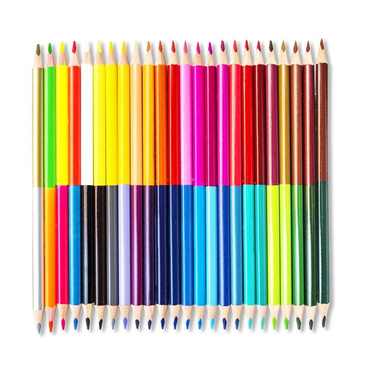 Colorino dubbelzijdige kleurpotloden, 24 stuks (48 kleuren) – afbeelding 2