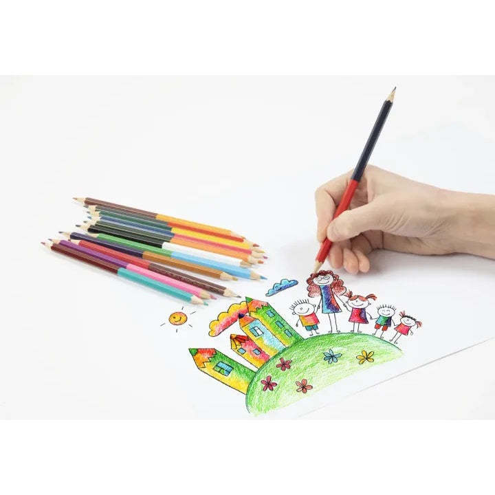 Moxy dubbelzijdige kleurpotloden, 12 stuks (24 kleuren) – afbeelding 3