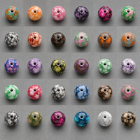 Ronde glaskralen met marmereffect 8 mm, 15 stuks – afbeelding 2