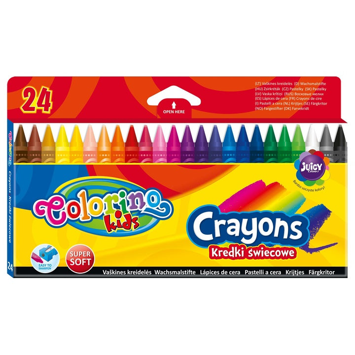 Colorino waskrijt rond, 24 stuks