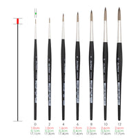 da Vinci Synthetics 3373 rond aquarelpenseel – afbeelding 7