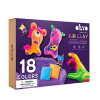 OKTO air-dry clay craft set, 18 shades, image 1