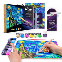 OKTO Sensory Art 3D-set Starry Night, 30 × 40 cm – afbeelding 2