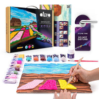 OKTO Sensory Art 3D-hobbyset Bloemenvelden in Nederland, 30 × 40 cm – afbeelding 2