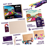 OKTO Sensory Art 3D-hobbyset Bloemenvelden in Nederland, 30 × 40 cm – afbeelding 3