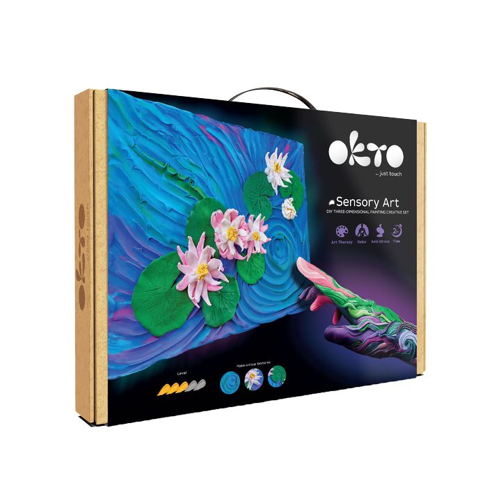 OKTO Sensory Art 3D-hobbyset Waterlelies, 30 × 40 cm
