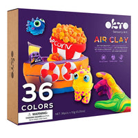 OKTO Air Clay luchtdrogende kleiset, 36 kleuren × 10 g