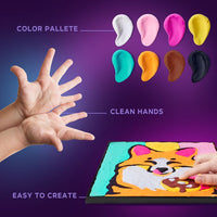 OKTO Sensory Art Air Clay-set Vos, 30 × 30 cm – afbeelding 5
