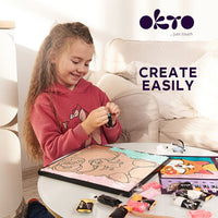 OKTO Sensory Art Air Clay-set Vos, 30 × 30 cm – afbeelding 6