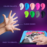 OKTO Sensory Art schilderen op nummer met Air Clay, wasbeer – afbeelding 5