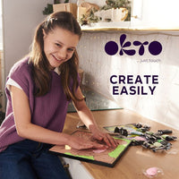 OKTO Sensory Art Air Clay-set Panda, 30 × 30 cm – afbeelding 6