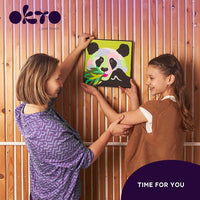 OKTO Sensory Art Air Clay-set Panda, 30 × 30 cm – afbeelding 7